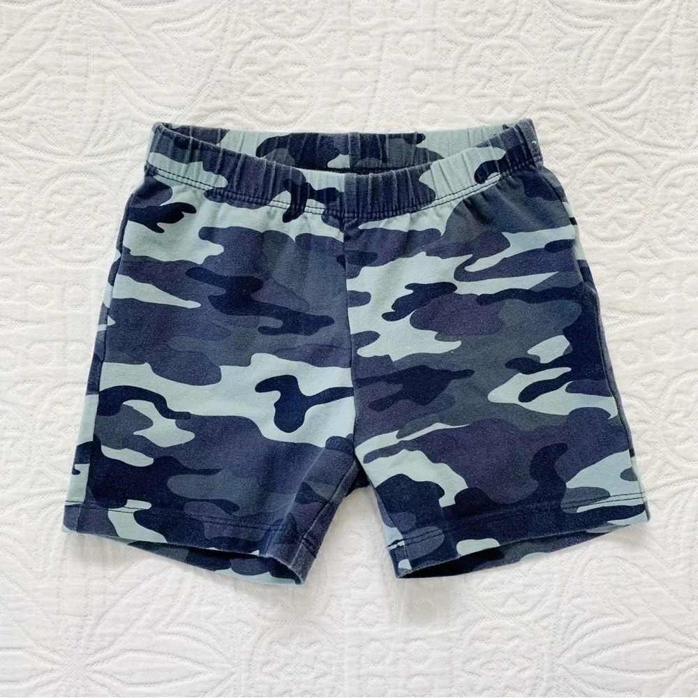 Gap Girls Tumble Shorts Bike Shorts, Blue Camo‎